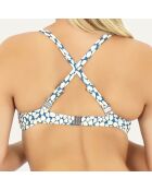 Haut de maillot de bain triangle Riviera bleu