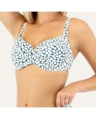 Haut de maillot de bain à armature Riviera bleu