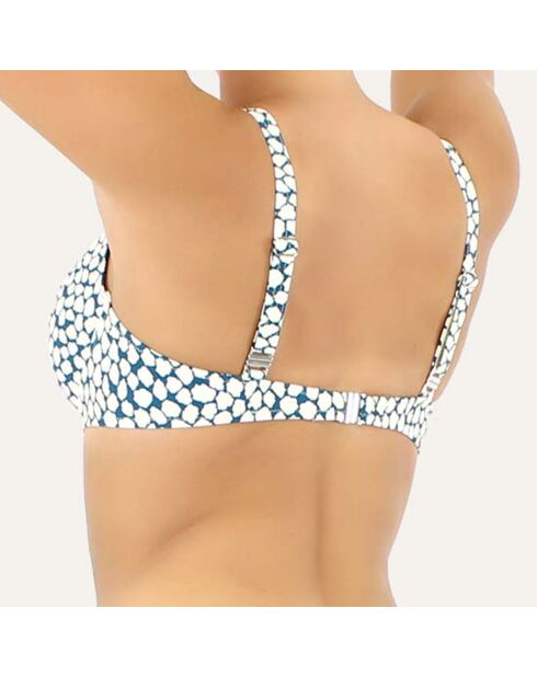 Haut de maillot de bain à armature Riviera bleu