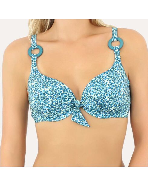 Haut de maillot de bain balconnet à coques Yucatan vert