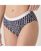 Bas de maillot de bain haute Brasilia bleu marine