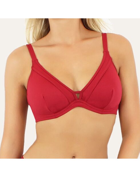Top triangular rojo Grace