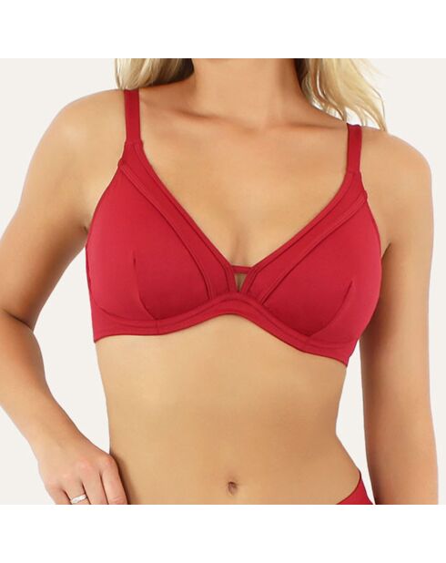 Top triangular rojo Grace