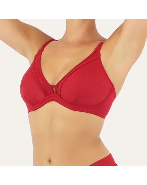 Haut triangle Grace rouge