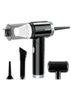 Aspirateur à main sans fil pliable à air comprimé CRC100 noir - 17x5.3x18 cm