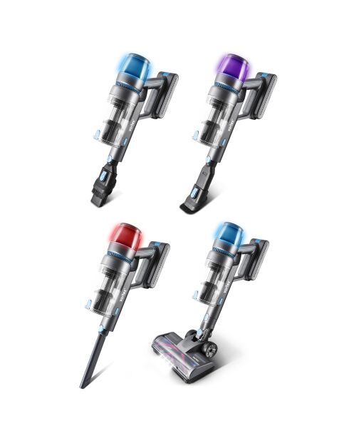Aspirateur Balai Sans Fil Pliable F45P bleu - 125x25.5x26  cm