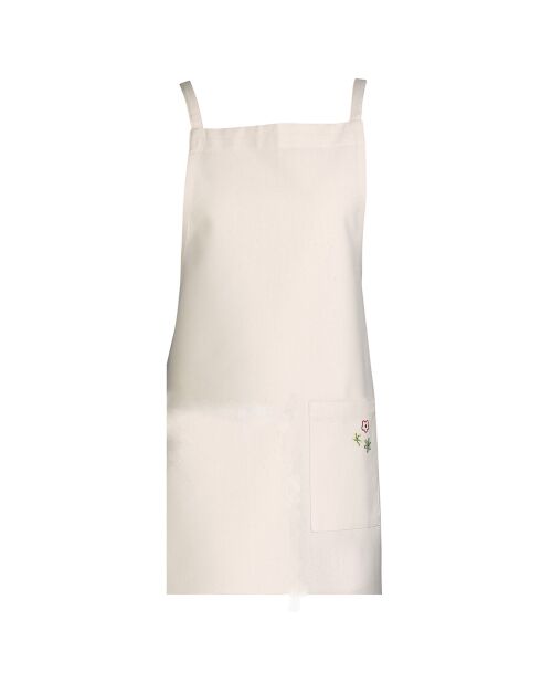 Tablier de cuisine Gardenia recyclé écru - 110x80 cm