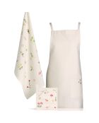 Tablier de cuisine Gardenia recyclé écru - 110x80 cm