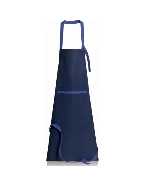 Tablier de cuisine Titouan bleu - 72x85 cm