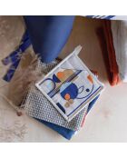 Tablier de cuisine Titouan bleu - 72x85 cm