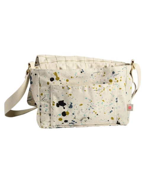 Sac besace en Coton Bio Iona Brigitte multicolore - 18x27x8 cm