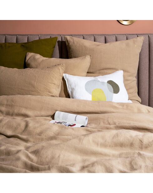 Housse de coussin 100% Lin Pia brume - 60x40 cm