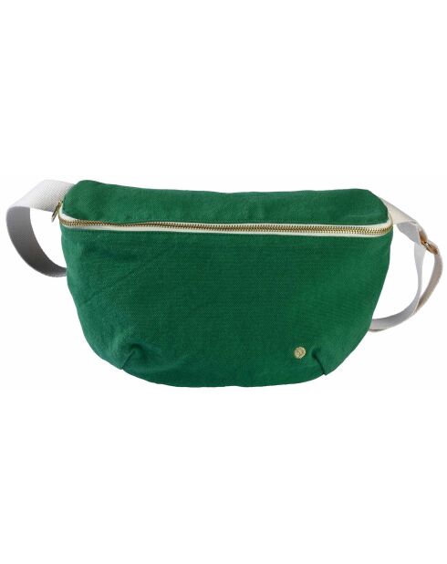 Sac banane en Coton Bio Iona gazon - 19x28 cm