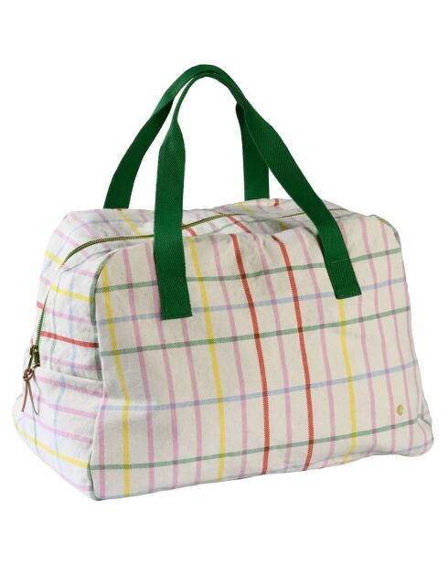 Sac week-end en Coton Bio Fair Play multicolore - 28x42x20 cm