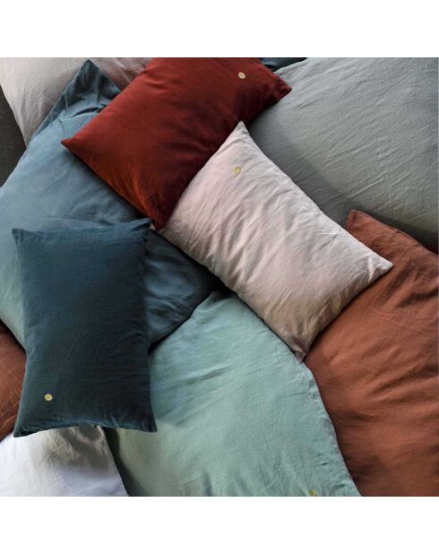 Housse de coussin Mona celadon - 80x80 cm