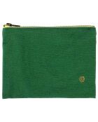 Pochette en Coton Bio Iona M gazon - 14x19x1 cm