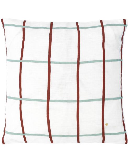 Housse de coussin 100% Lin Carl caramel - 50x50 cm