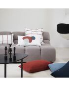 Housse de coussin 100% Lin Carl caramel - 50x50 cm