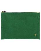 Pochette en Coton Bio Iona L gazon - 19x28x1 cm