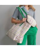 Sac cabas en Coton Bio Fair Play multicolore - 38x46x18 cm