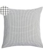 Housse de coussin en Coton Bio Gustave caviar - 80x80 cm