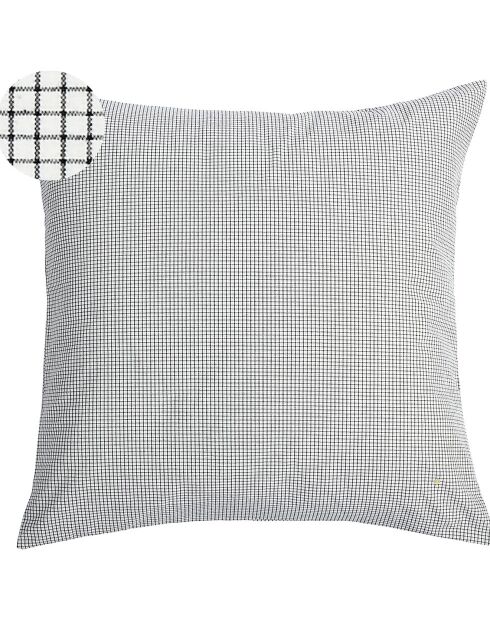 Housse de coussin en Coton Bio Gustave caviar - 80x80 cm