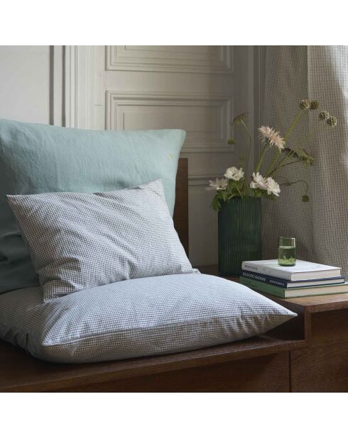 Housse de coussin en Coton Bio Gustave caviar - 80x80 cm