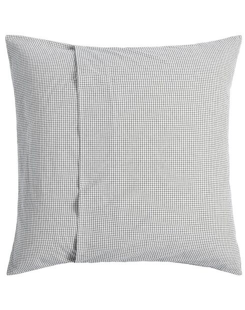Housse de coussin en Coton Bio Gustave caviar - 80x80 cm