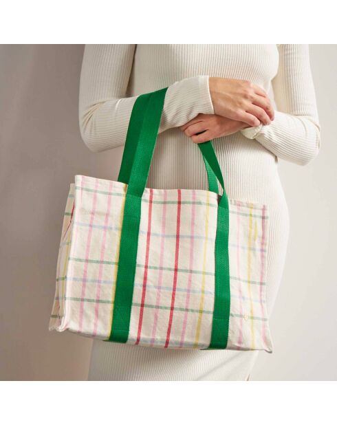 Sac daily en Coton Bio Fair Play multicolore - 25x38x15 cm