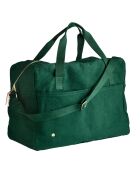 Sac voyage en Coton Bio Iona vert foncé - 30x42x20 cm