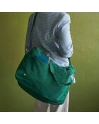 Sac voyage en Coton Bio Iona vert foncé - 30x42x20 cm