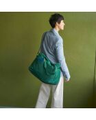 Sac voyage en Coton Bio Iona vert foncé - 30x42x20 cm