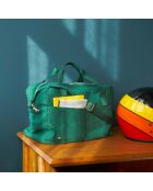 Sac voyage en Coton Bio Iona vert foncé - 30x42x20 cm