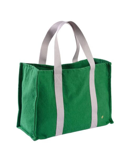 Sac daily en Coton Bio Iona gazon - 25x38x15 cm