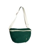 Sac banane en Coton Bio Iona vert foncé - 19x28 cm