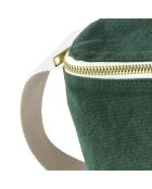 Sac banane en Coton Bio Iona vert foncé - 19x28 cm