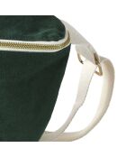 Sac banane en Coton Bio Iona vert foncé - 19x28 cm