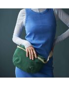 Sac banane en Coton Bio Iona vert foncé - 19x28 cm