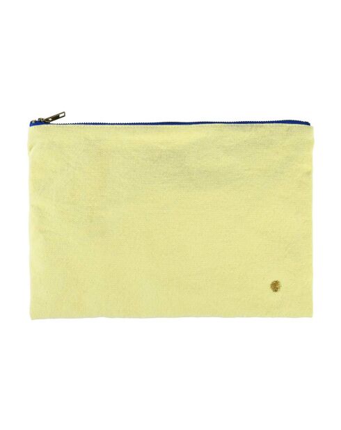 Pochette en Coton Bio Iona L sunshine - 19x28x1 cm