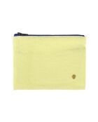 Pochette en Coton Bio Iona M sunshine - 14x19x1 cm