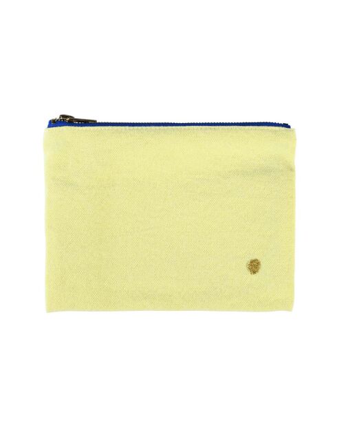 Pochette en Coton Bio Iona M sunshine - 14x19x1 cm