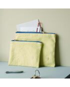 Pochette en Coton Bio Iona M sunshine - 14x19x1 cm