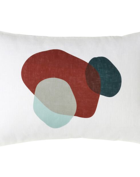 Housse de coussin 100% Lin Pia caramel - 60x40 cm