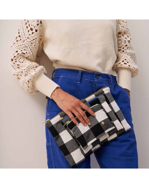Pochette MaxCaviar M - bleu mécano