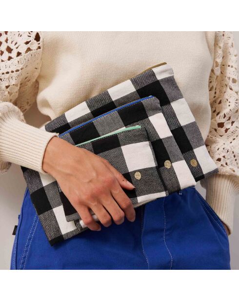 Pochette MaxCaviar M - bleu mécano