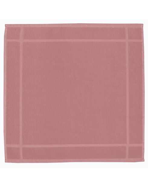Essuie-mains Loess bois de rose - 50x50 cm