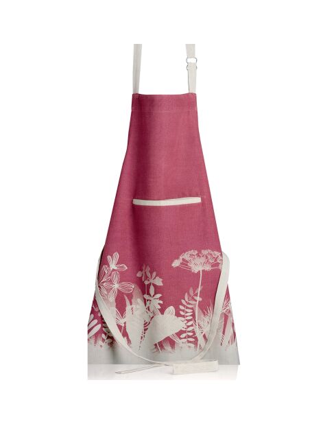 Tablier de cuisine en Coton Bio Evaos orchidée - 72x85 cm