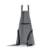 Tablier de cuisine en Coton Bio Moana ombre - 72x85 cm