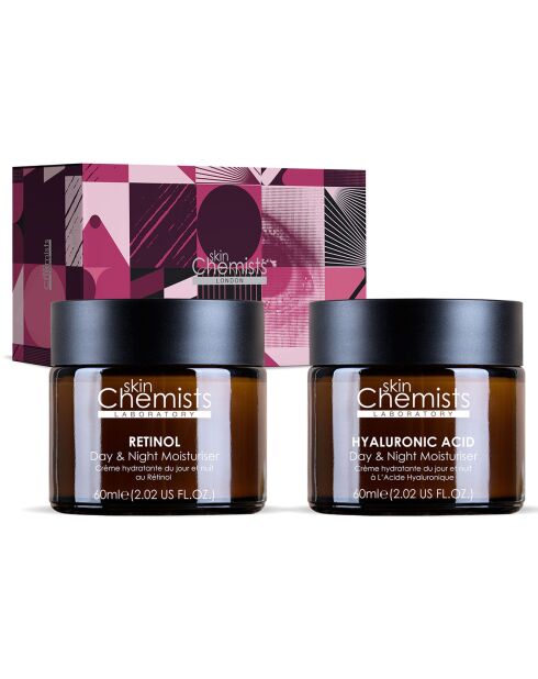 Duo Crème hydratante au rétinol et à l'acide hyaluronique