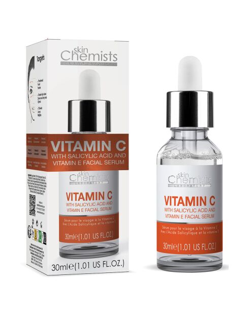 Anti-Aging-Gesichtsserum mit Vitamin C und Salicylsäure - 30 ml